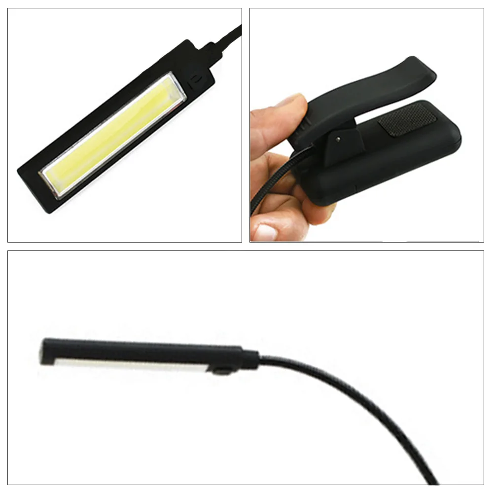 

LED Flexible Clip lamp Table Lamp USB Rechargeable Reading Desk Lamp Portable Table Lights Student Dormitory Eye Protection