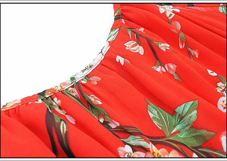 Шифоновое платье большого размера на лето женское повседневное пляжное в