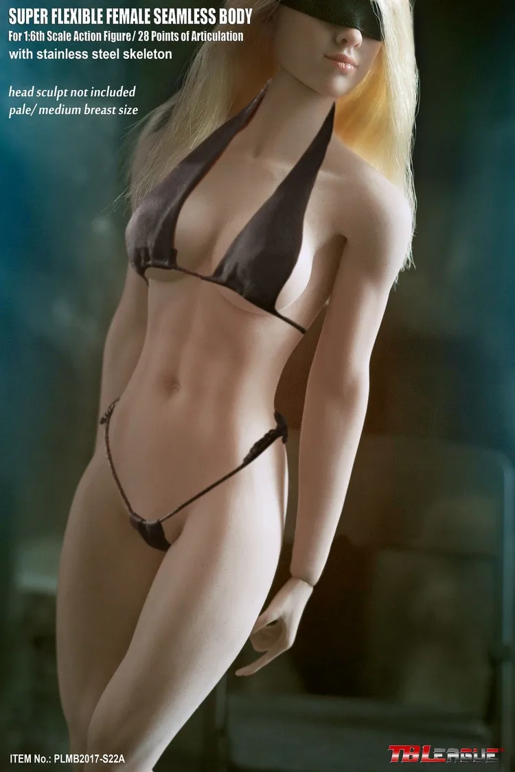 

1/6 супер гибкие сексуальные бесшовные средние груди женское тело металлический скелет отстегивающаяся модель стопы S22A/S23B скины для головы ...