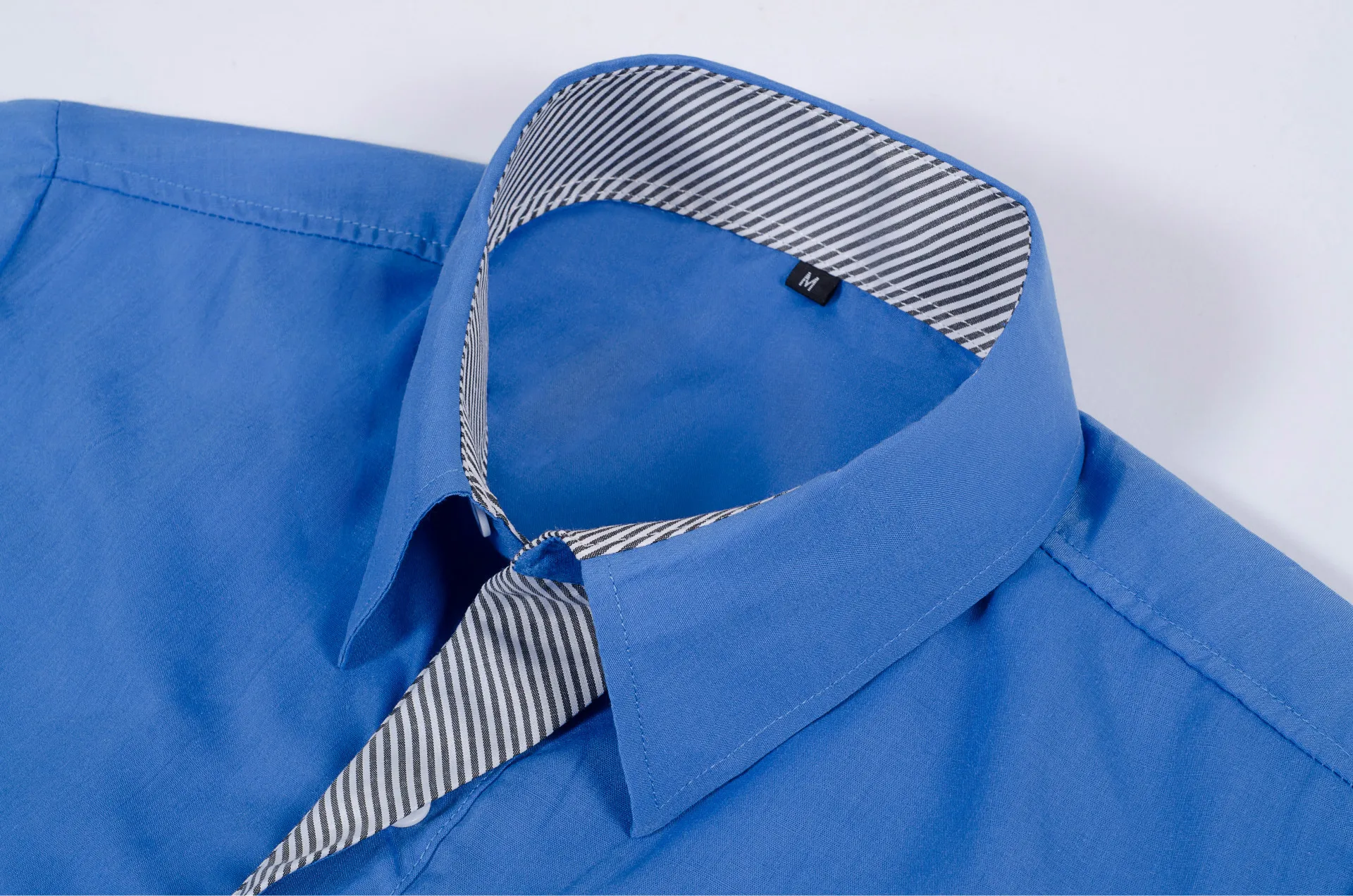 

Men's sports European and American thin shirt new casual placket color matching large men's long sleeve shirt