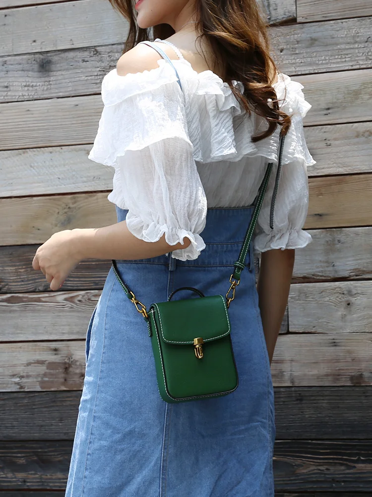 Women's bag Women Shoulder Bag Lady's Genuine leather Phone bag Messenger Bag Fashion bags