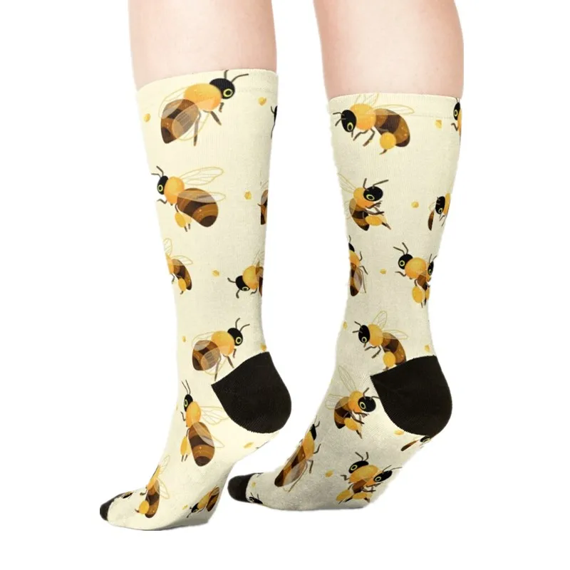 

Women's socks kawaii Mint green delicious Taco Printed Socks Woman harajuku Happy Funny Novelty cute girl gift Socks for women