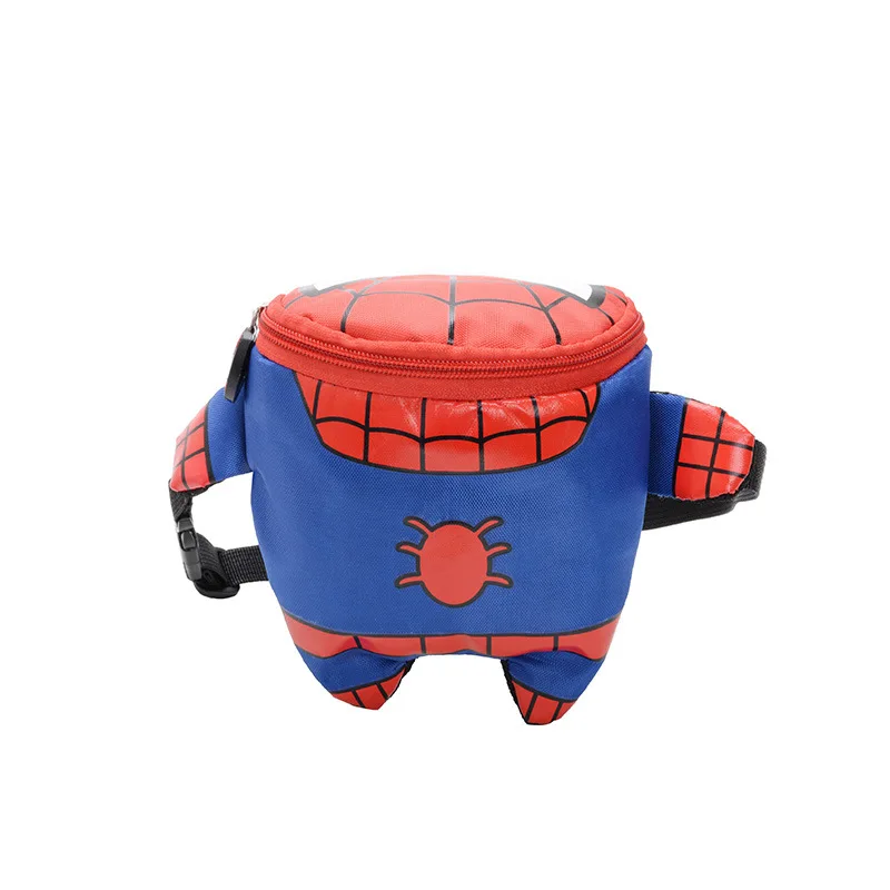 Новые поясные сумки с человеком пауком для детей Большая вместительная детская