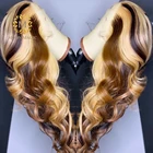 Женские парики с прозрачной кружевной передней частью, 13x4, 613