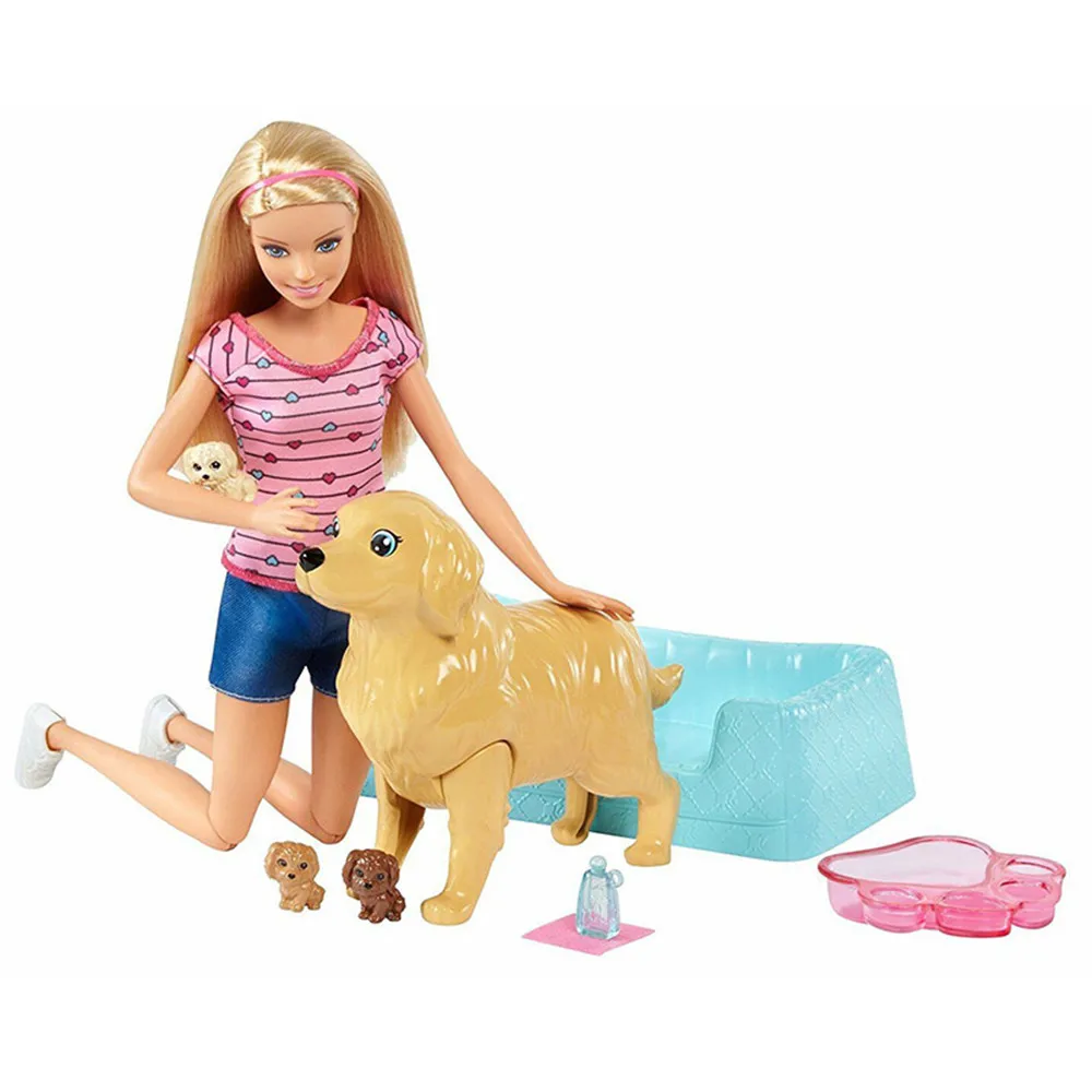 Куклы Барби забота о животных серия новорожденных щенков кукла и домашние