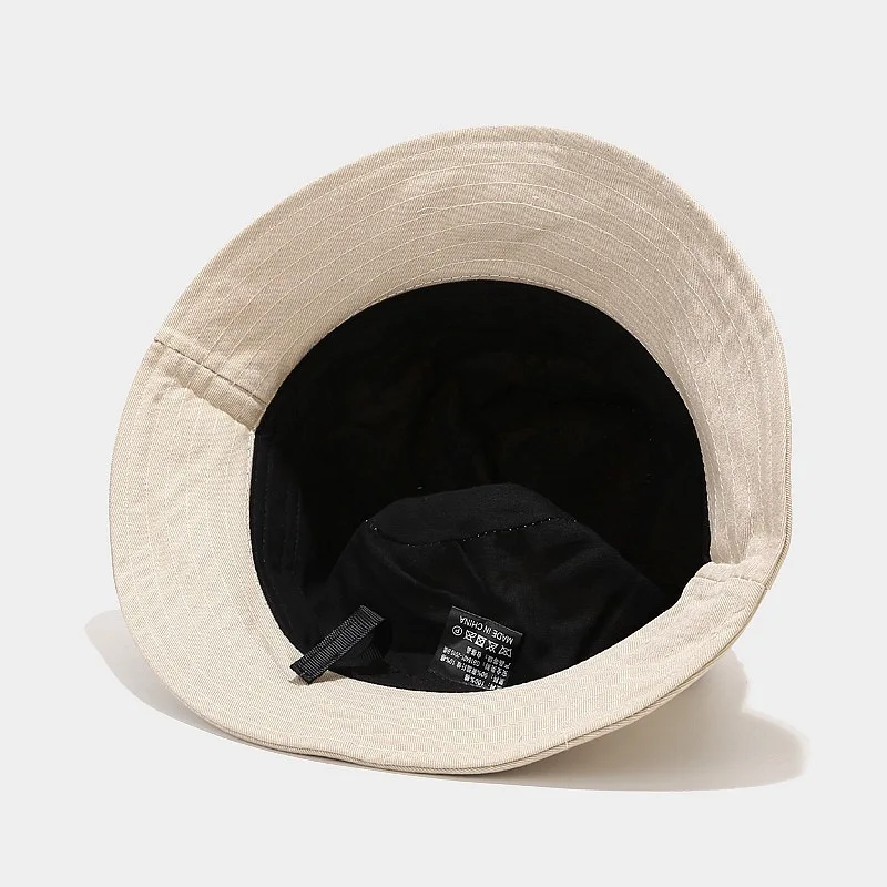 

New solid color washed fisherman hat women summer thin section breathable outing sun protection bucket retro Panama hat
