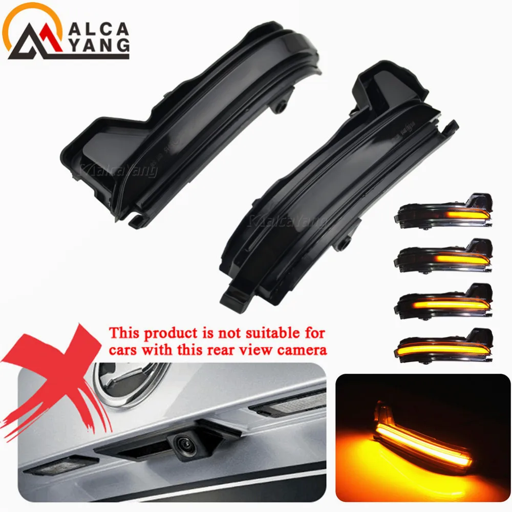 2 шт. Динамический светодиодный Зеркало заднего вида Streamer сигнальные поворотные