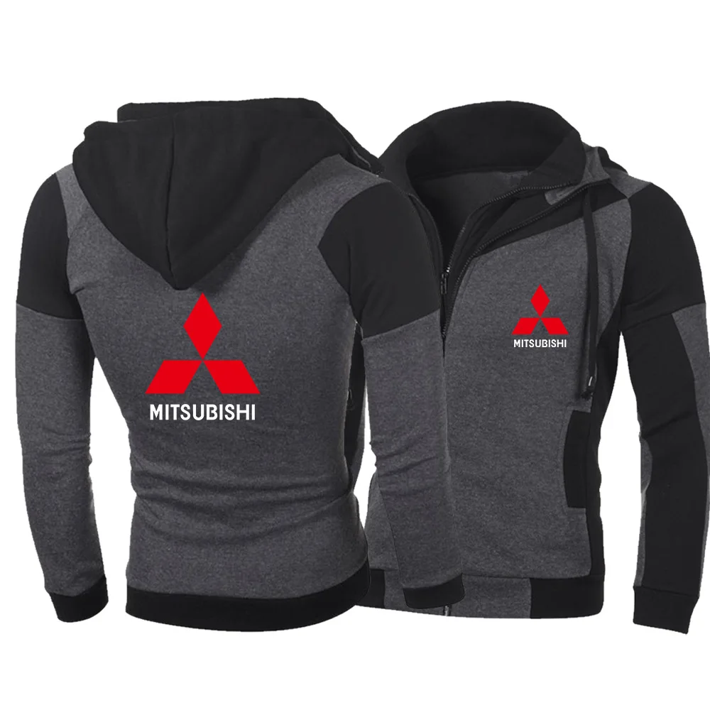 

2021 NEW Brand Mitsubishi hoodie Design Print Men Zipper for Sweatshirts Casual Men Hoodie Tops ar5