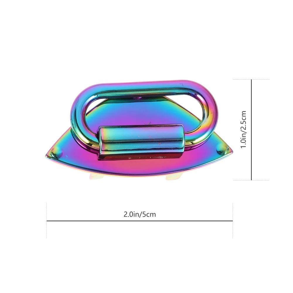 

2Pcs Alloy Bag Buckles Metal Triangle Buttons Decorations DIY Bag Accessories