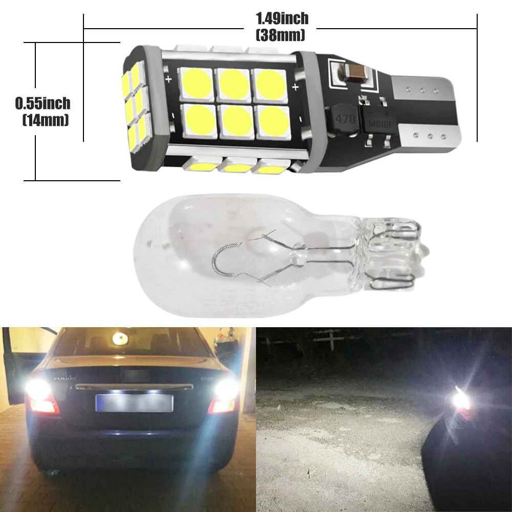 1 шт. Canbus 921 T15 W16W светодиодный светильник заднего хода для BMW E60 E90 E91 Ford Fiesta Fusion Focus