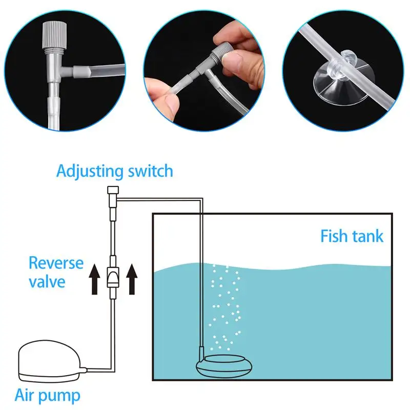 Аквариумные Пузырьковые стенки каменные трубки с присоской аквариумные