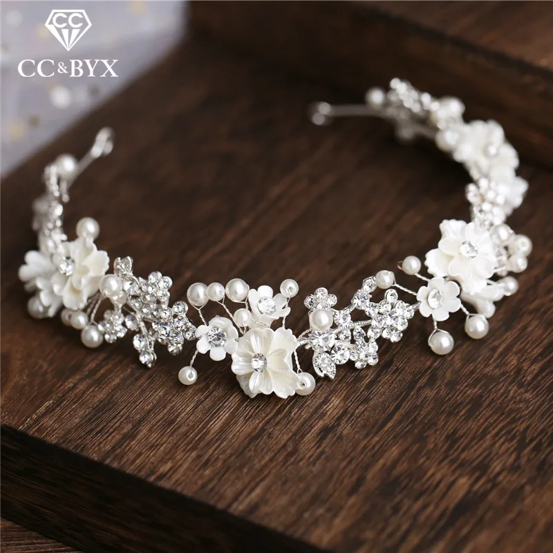 Женский ободок с жемчужинами CC Свадебный аксессуар для волос ручной работы
