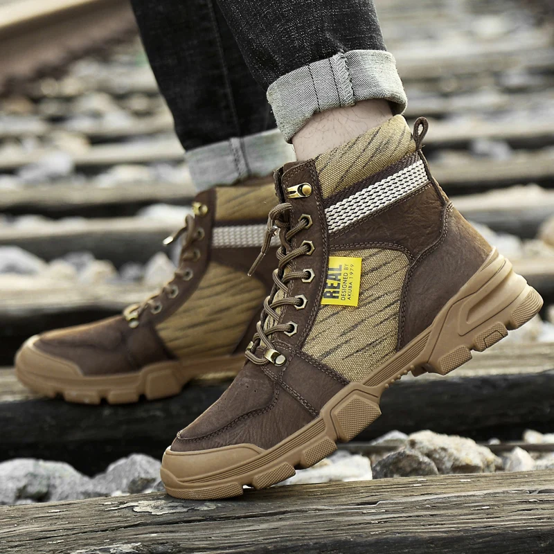 KATESN/Мужская обувь теплые мужские ботинки камуфляжные военные Мужская зимние для