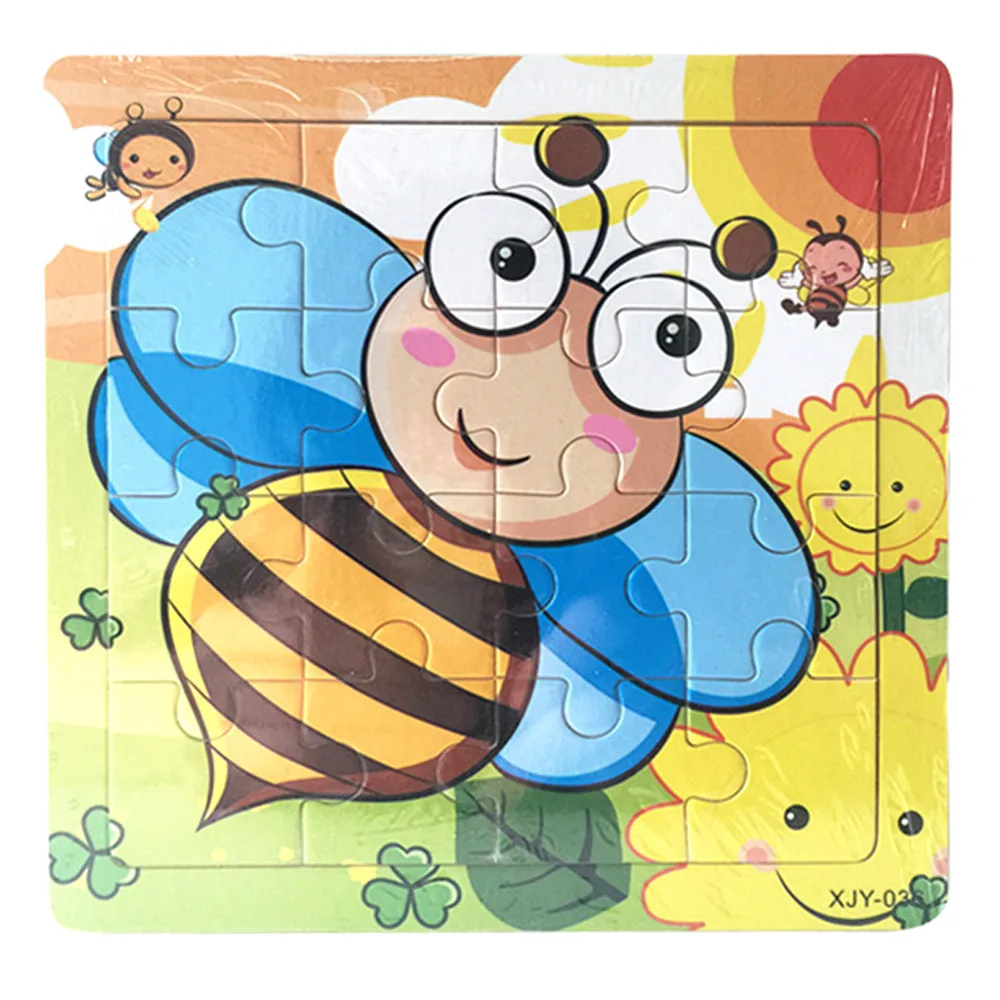 Деревянный обучающий и Развивающий пазл для детей Детские обучающие игрушки 9