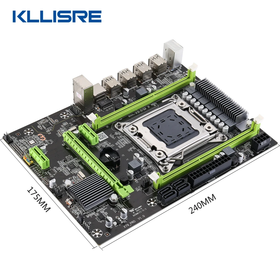 Kllisre X79 MS2.0 материнская плата LGA2011 комбо E5 2620 V2 2 × 4 ГБ = 8 Гб 1333 МГц DDR3 память ECC