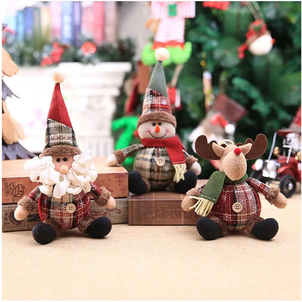 QIFU Christmas Cartoon Doll Ornaments Merry Decorations For Home Xmas Gift 2021 Navidad Happy New Year Decor 2022 Noel | Дом и сад