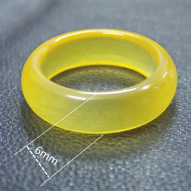 

Женское гладкое кольцо, желтое бриллиантовое кольцо 6 мм, 30 шт.