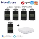 Умный термостатический клапан радиатора Tuya ZigBee 3,0, домашний термостат, Нагреватель TRV 2MQTT, настройка с Alexa Google Home Smart Life
