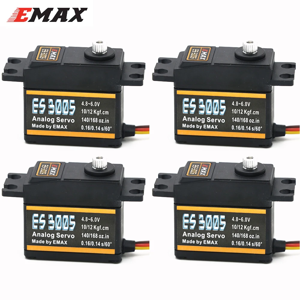 Emax ES3005 4,8-6,0 V 13 кг высокий крутящий момент металлическими шестернями Водонепроницаемый Аналоговый сервопривод для пульт ДУ для дистанционно управляемой машины лодки самолет вертолет игрушки