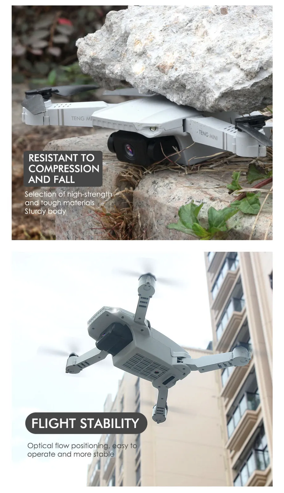 Kf609 мини Дрон Wifi 4k Hd Двойная камера оптический поток Rc Квадрокоптер для селфи