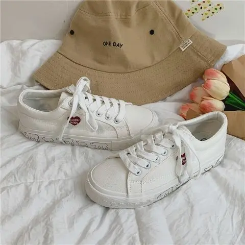 

Deeptown Women's Shoes Sneakers 2021 Sports Kawaii Lolita Cute Running Bear Harajuku Flats Fashion Casual Tennis Dropshipping
