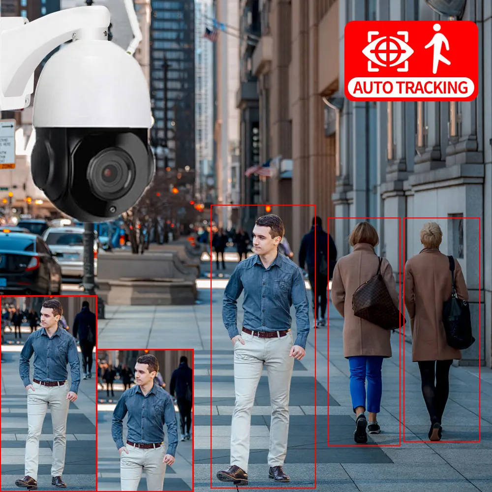 Наружная IP-камера HSmart HD 5 МП Wi-Fi автоматическое слежение 30-кратный зум