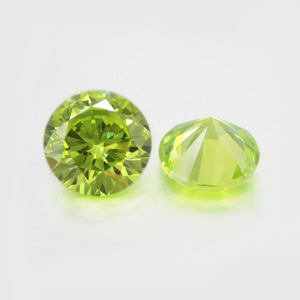 

1000pcs Free Shipping AAAAA Round CZ Apple Green 1mm 2mm 3mm Cubic Zirconia Stone for Jewelry