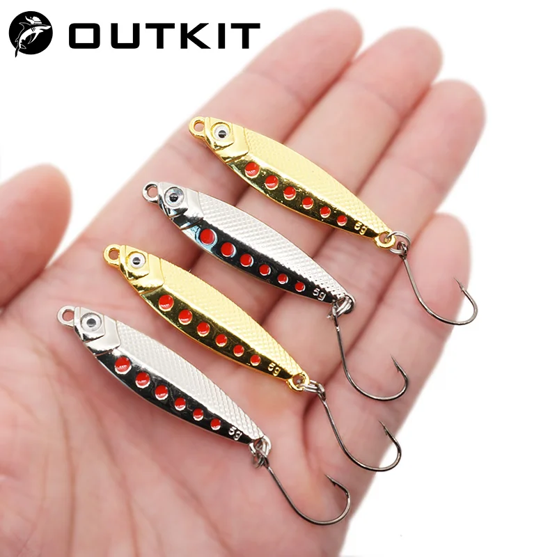 Мини-рыболовная приманка OUTKIT 2/3/5g металлические приманки-ложки спиннербсит