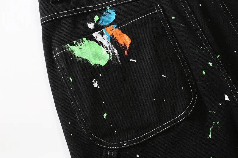 

UNCLEDONJM Graffiti designer pants men designer jeans for men streetwear women baggy jeans men clothing cargo jeans Y815