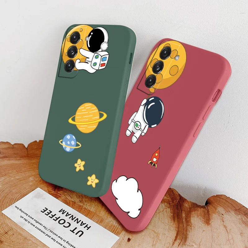 Planet Astronaut Phone Case For Samsung Galaxy S21 S20 FE S10 Note 20 10 Ultra Plus A72 A52 A42 A32 A71 A51 A41 A31 A21S Cover