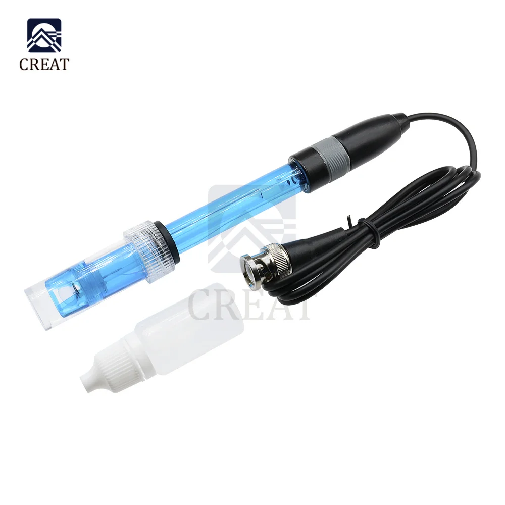 High Quality PH Electrode Probe Sensor BNC Connector for Aquarium Hydroponic Controller Meter gib 0-14pH New Arrival | Электронные