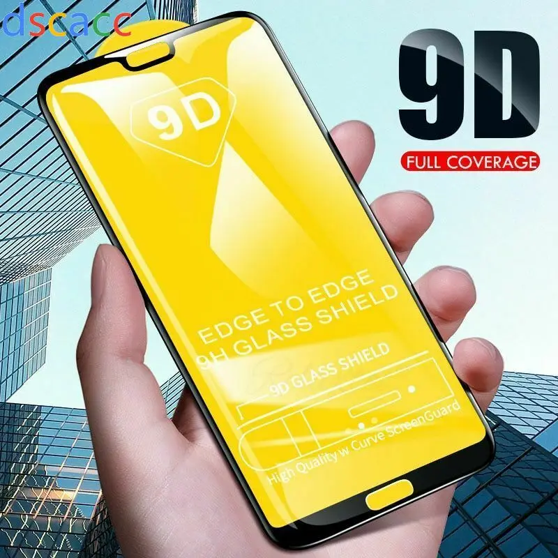 Dscacc 9D закаленное стекло с полным клеем для Huawei Mate 9 10 Pro 20 Lite NOVA 2 2S 2I 3 3I 3E 4E 4 Enjoy 7 8 Plus