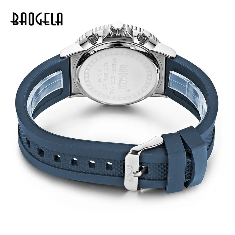 BAOGELA Топ бренд Мужские Роскошные Кварцевые часы мужские Хронограф Спортивные