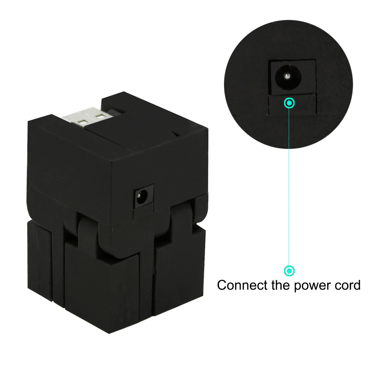 CHYI 4-портовый концентратор Micro Usb 2.0 Multi Combo Hab Mini Splitter Креативный квадратный адаптер