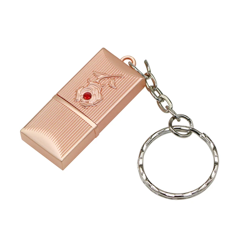 Usb U диск прямоугольной формы с металлическим кольцом для ключей 4 ГБ 8 16 32 64 128 256