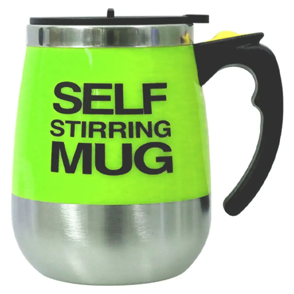 

450ml Stainless Steel Self Stirring Mug Auto Mixing Drink Tea Coffee Cup Home Automatic Electric Coffee Cups