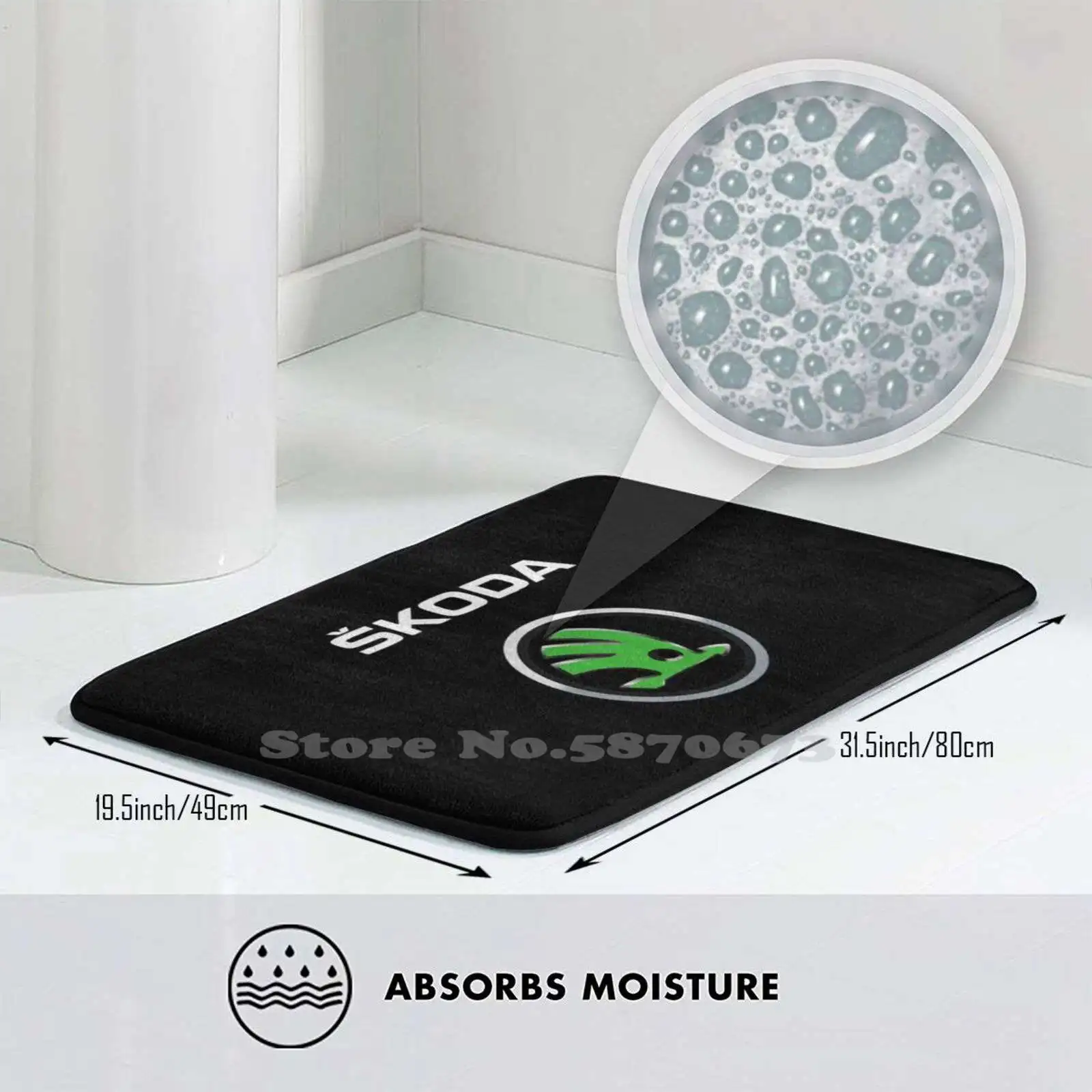 Хит продаж-товары с логотипом Skoda 3 размера домашний ковер для комнаты логотип |