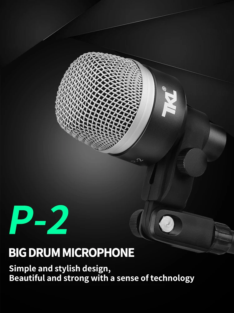 Набор проводных динамических барабанных микрофонов набор басов Tom/Snare & Cymbals для