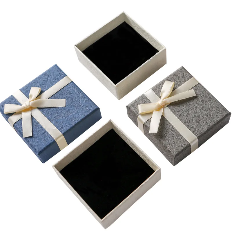 12 шт./лот подарочные коробки для колец сережек браслетов модные ювелирные