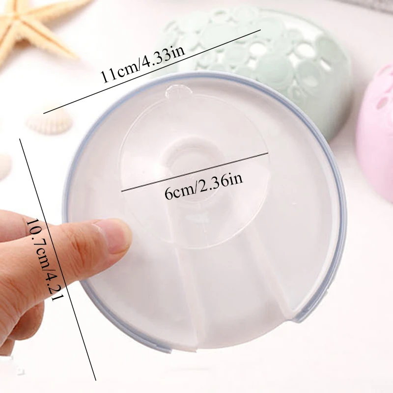 

No-nail Sucker Soap Dish Bathroom Soap Holder Household Kitchen Wall-mounted Drain Suction Cup Hollow Soap Box Home Supplies