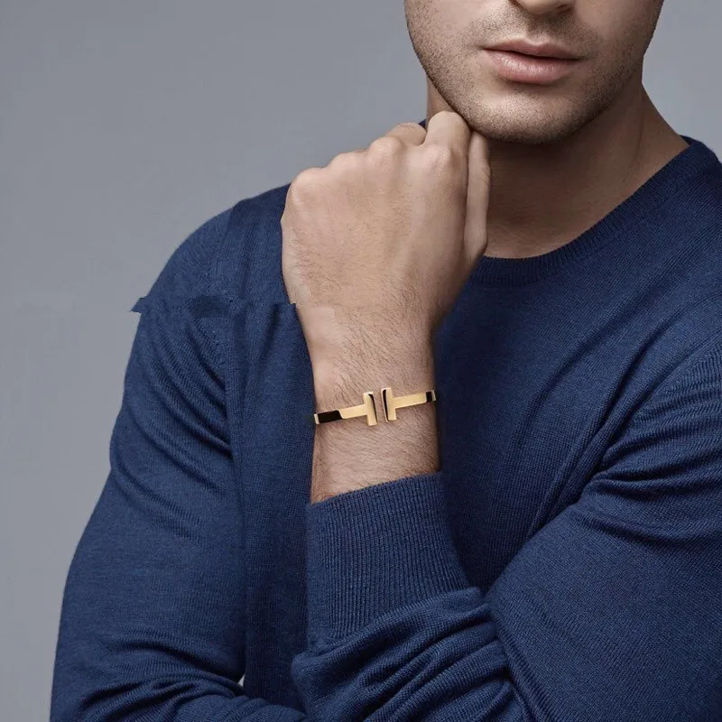 Модный Большой Браслет манжета из тяжелого металла с буквами для женщин и