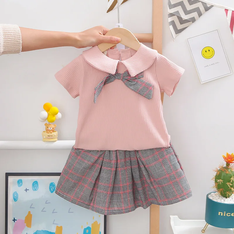 Комплекты одежды для новорожденных летние хлопковые шорты одежда девочек наряды