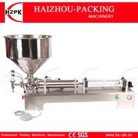 hzpk semi automatic paste filling food grade 304 stainless steel cream sauce small commercial packing machine 30 300ml g1wgd300