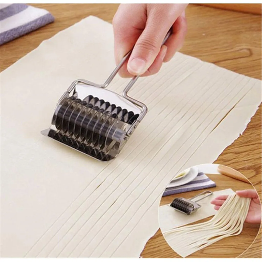 Нож из нержавеющей стали для нарезки лапши и овощей однотонная