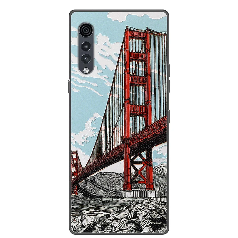 Для LG Velvet 5G чехол 6 8 дюймов 3D ретро тиснение силиконовый для телефона s Мягкий