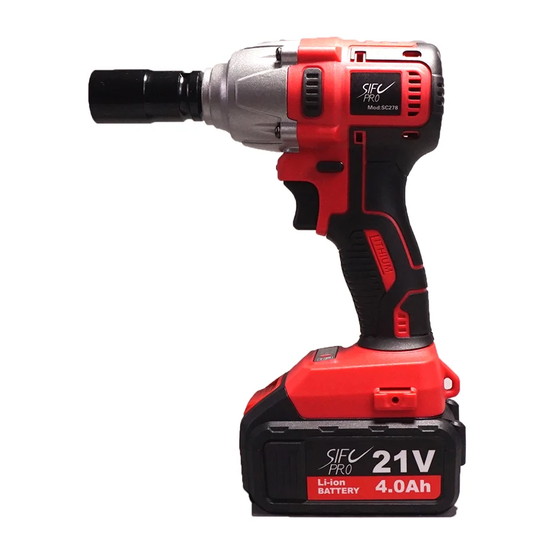 Электрический ударный гайковерт SC278 с бесщеточным двигателем Sifc 20 в MAX Lith Ion
