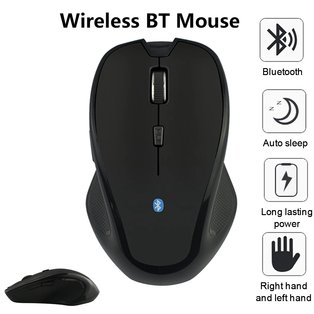 

Bluetooth Wireless BT Mouse 1600 DPI 6 Buttons Ergonomic For imac pro macbook Laptop Computer Optical Mice Honor Magicbook
