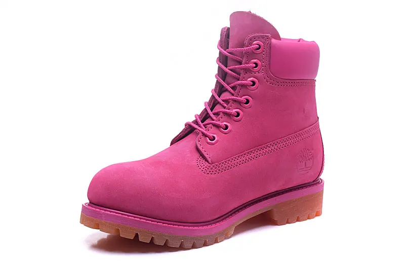 TIMBERLAND PRO Women's Winter Solid Ankle Boots Light Rose Red Color High-Top Genuine Leather Upper Shoes 10061 Size Eur 36-39 | Спорт и