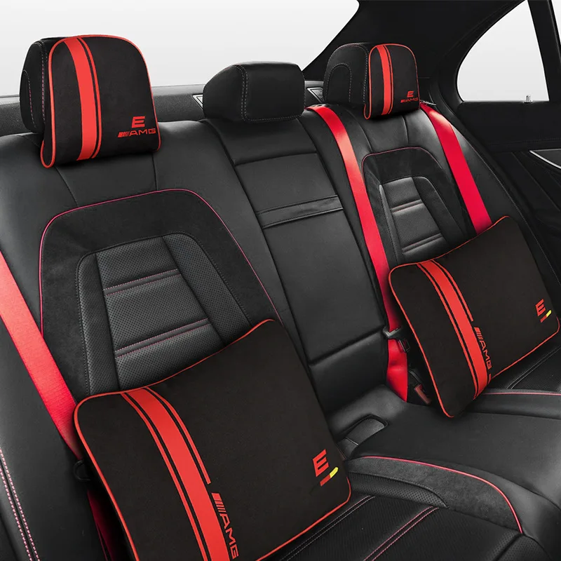 Подушка для сиденья автомобиля подголовник подушка шеи Mercedes AMG A B C S Class Maybach E300 GLE