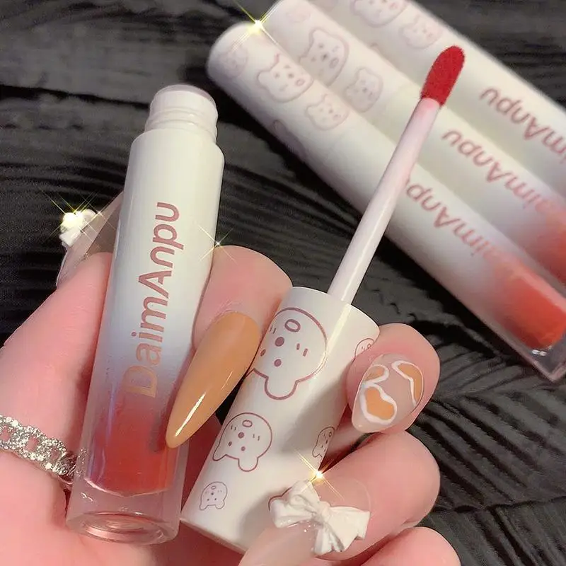 

6color Matte Lip Gloss Waterproof Natural No-dry Longlasting Mirror Lipstick Easy To Apply No-fade Professional Makeup TSLM1